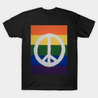 Rainbow Peace Sign T-Shirt